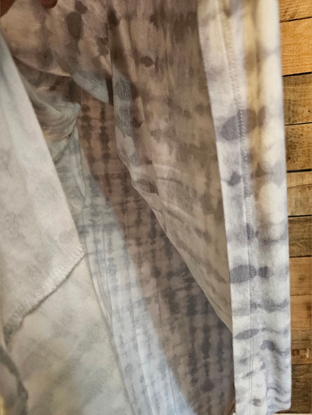 Cynthia Rowley Women's Gray White Tie-Dye High Low Maxi Dress Size Small - Picture 8 of 12
